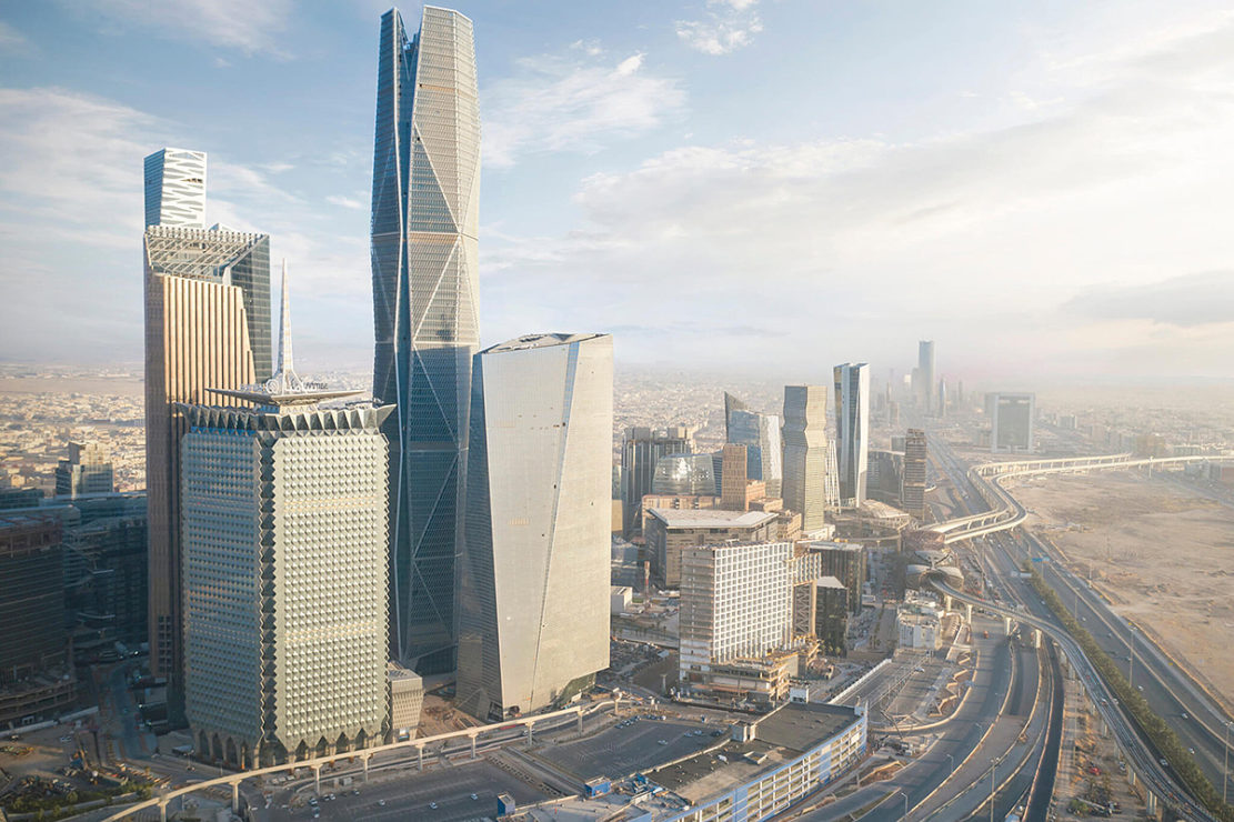 Tallest Building In Riyadh PIF Tower Award for Best Facade Engineering | Omrania